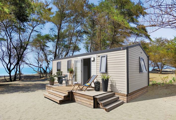 Caravane pour 6 personnes, avec balcon dans le Golfe du Morbihan