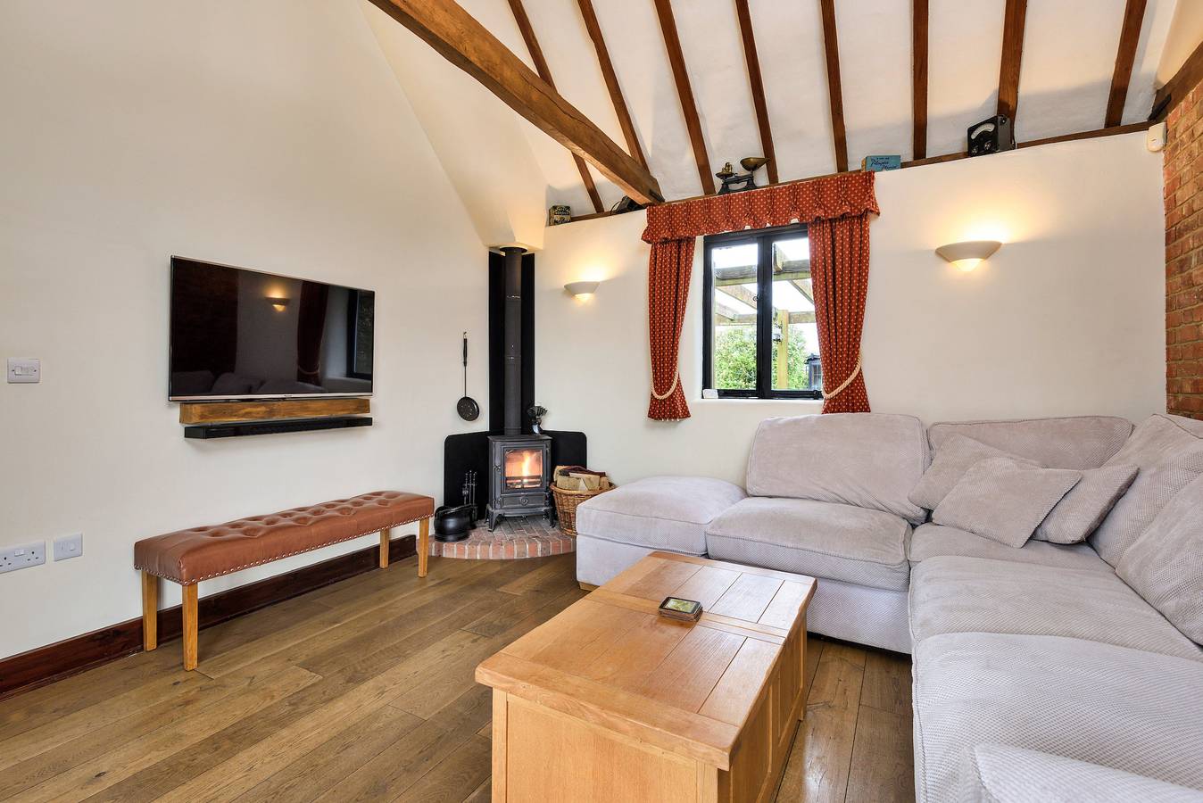 Flint Barn in Eastling, Kent