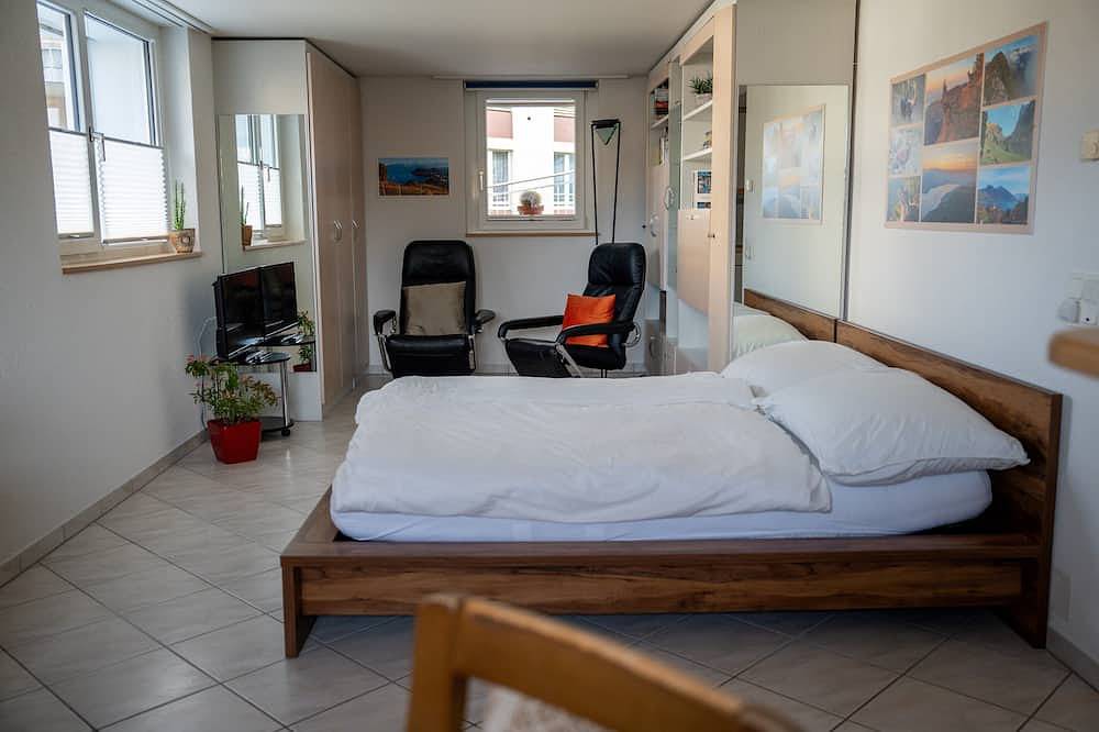 Entire apartment, Studio mit Küche für 2 Personen 5-10 Min. zum See und 1 Min. zur Bushaltestelle in Spiez, Lake Thun