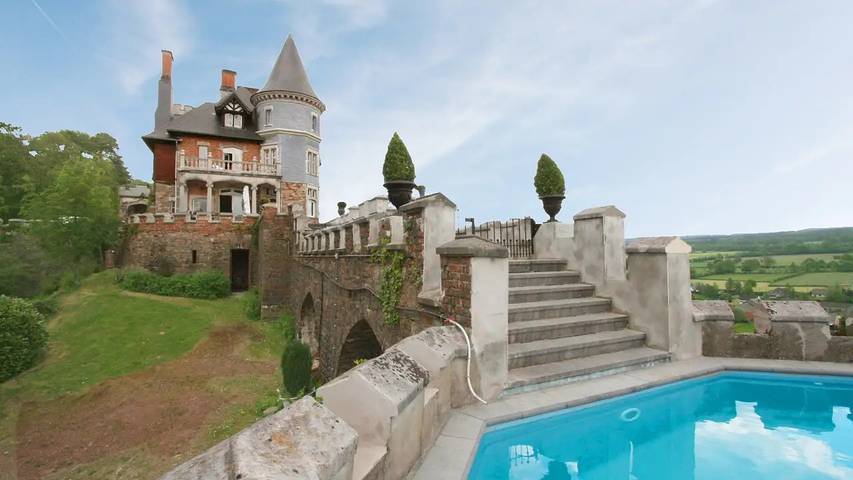 Château pour 36 personnes, avec jardin et piscine en Belgique
