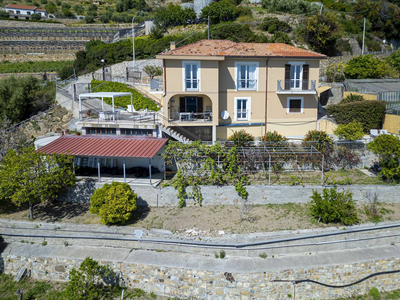 Villa Ricca - Grande Villa vista mare in Aregai, Cipressa