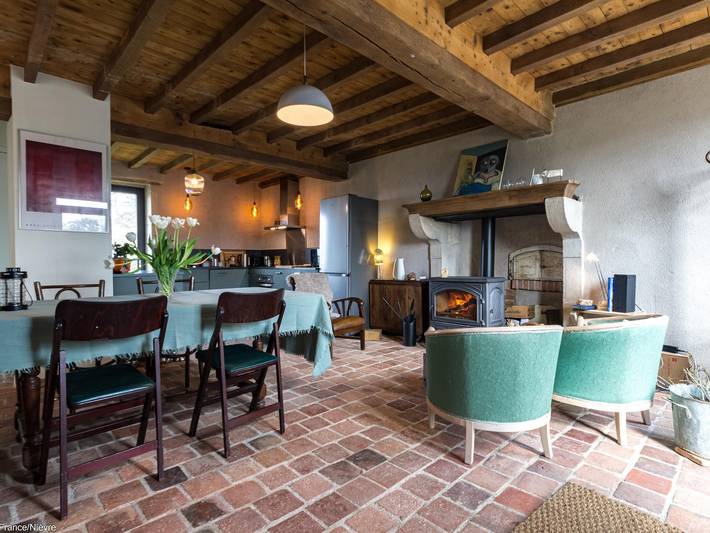Umweltfreundliches Ferienhaus, Kamin, Haustiere erlaubt, Morvan in Préporché, Naturpark Morvan