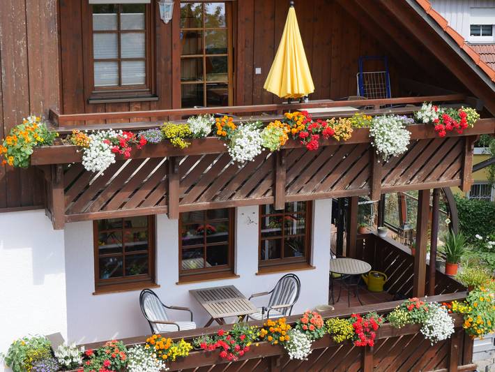 Ferienwohnung für 5 Personen, mit Balkon/Terrasse und Balkon sowie Terrasse und Garten in Nationalpark Schwarzwald