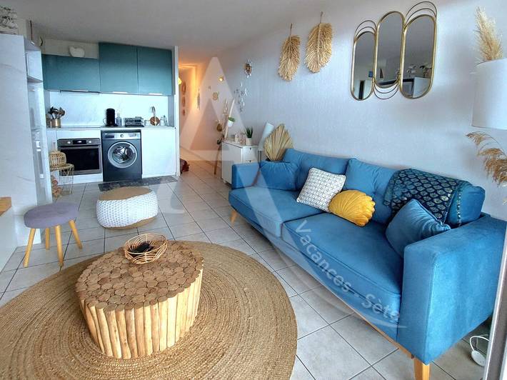 Gîte pour 6 personnes, avec terrasse dans Parc Des Pierres Blanches Sete