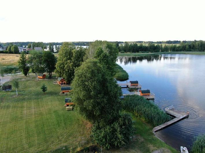 Bungalow für 2 Personen, mit Terrasse und Garten sowie Sauna und Seeblick in Lettland - 2