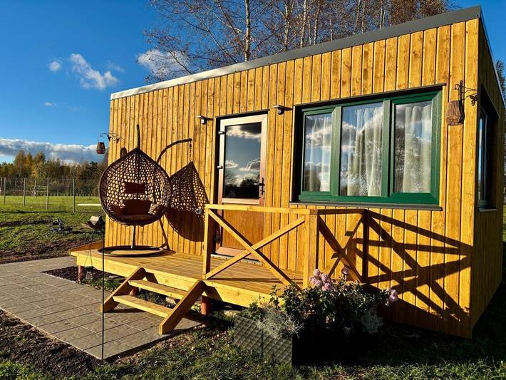Bungalow für 2 Personen, mit Whirlpool und Garten in Lettland
