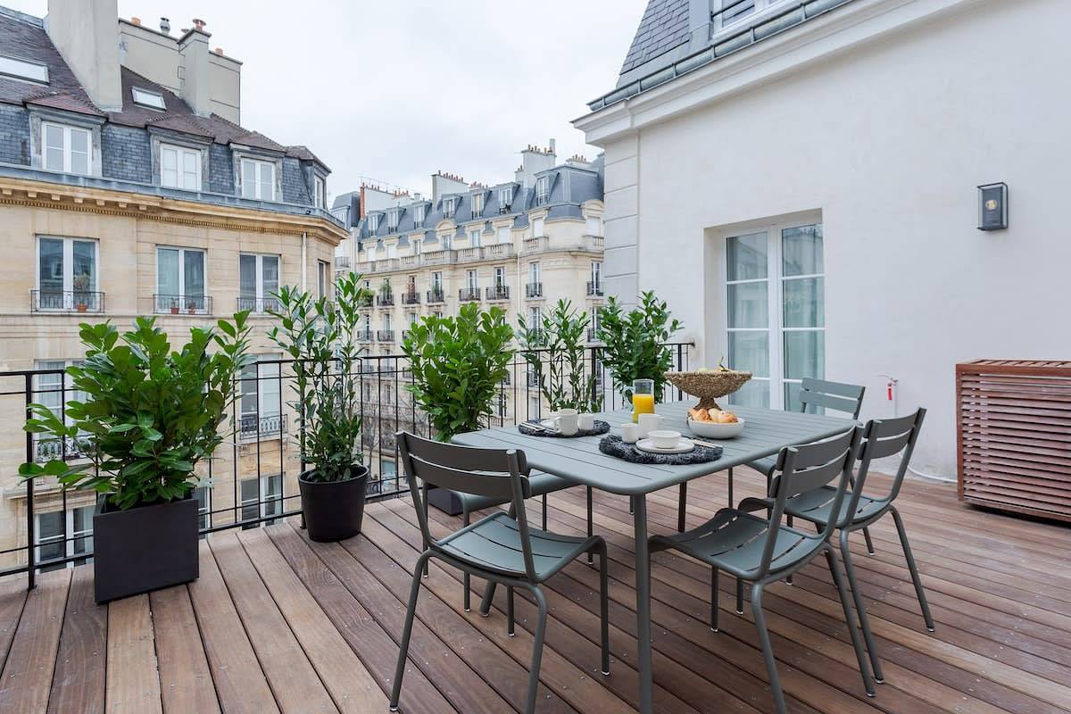 Ganze Wohnung, Ferienwohnung für 6 Personen mit Balkon/Terrasse in 3e Arrondissement, Paris
