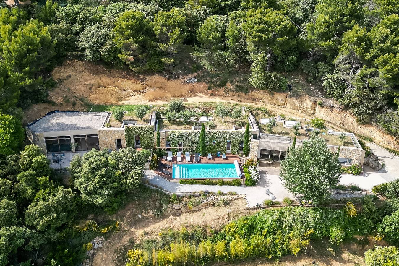 Villa Labori - Piscine intérieure et extérieure in Suzette, Vaucluse