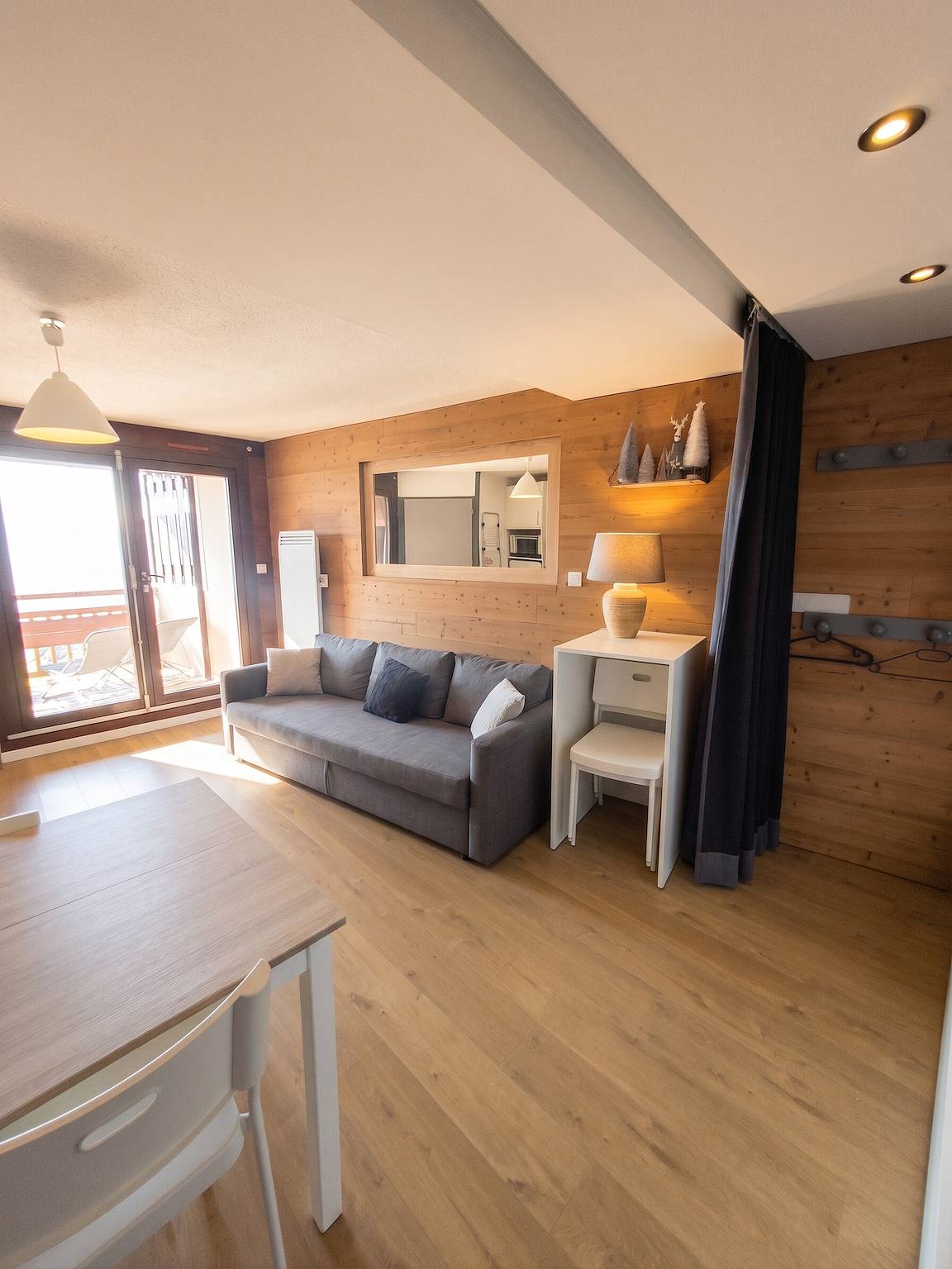 Apartamento entero, Apartamento acogedor en L'Alpe d'Huez 27 m² con vista a la montaña in Huez, Parque Nacional de los Ecrins