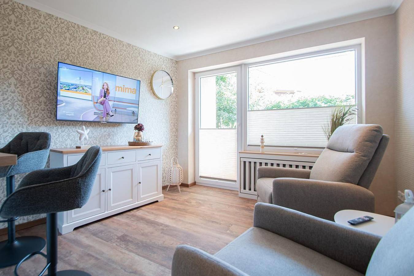 Appartement entier, Komfortable Ferienwohnung Inselzeit mit Balkon und Parkplatz auf Borkum in Borkum