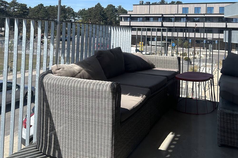 Ganze Wohnung, Lägenhet på Stranden i Åhus med Havsutsikt och Närhet Till Spa & Utomhuspool in Ahus, Schwedische Ostsee