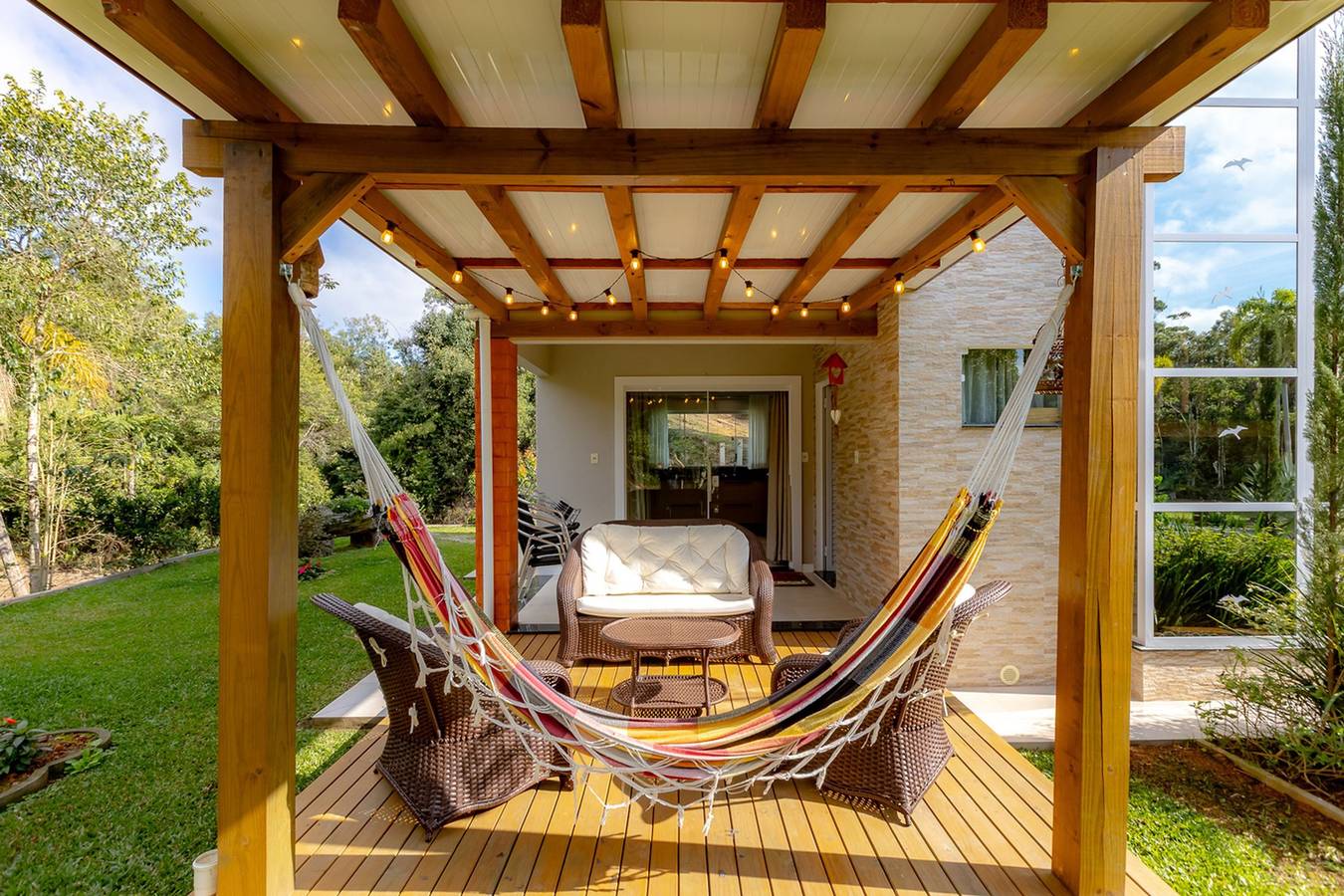 Casa de campo c/ Wi-Fi, jardim e churrasqueira in Santa Catarina