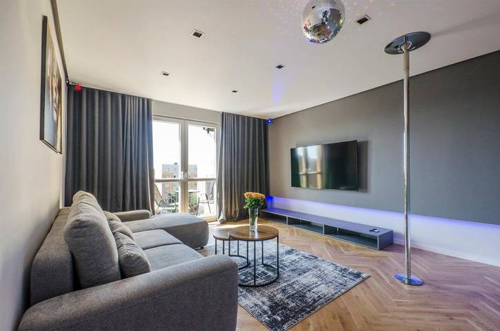 Apartament wakacyjny dla 4 osób, z widok i balkon w Zgierz