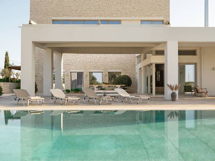 Ferienhaus für 8 Personen, mit Ausblick und Pool sowie Garten in Heraklion - 3