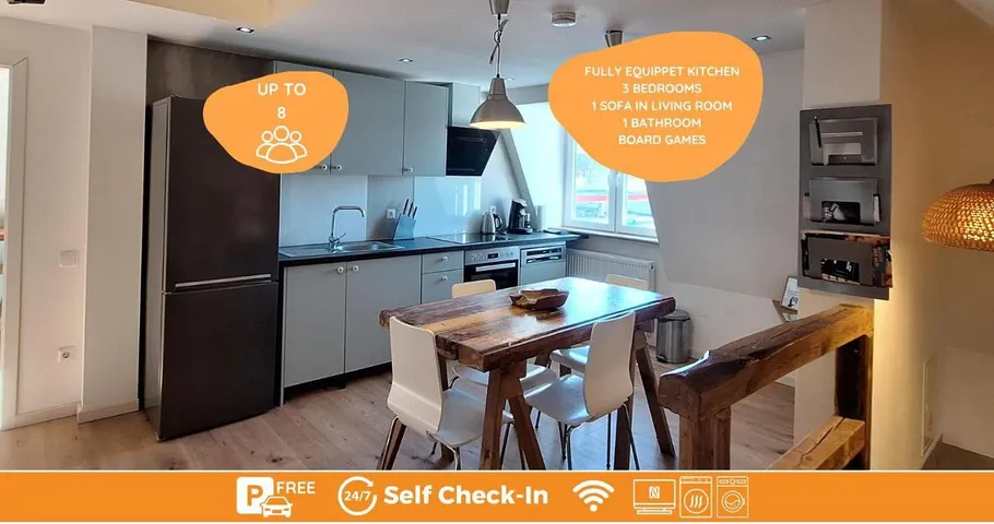 Apartamento de vacaciones para 8 personas, con jardín - 1