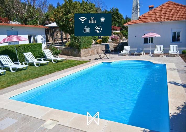 Casa de férias para 10 pessoas, com jardim e piscina e ainda terraço em Castelo de Paiva