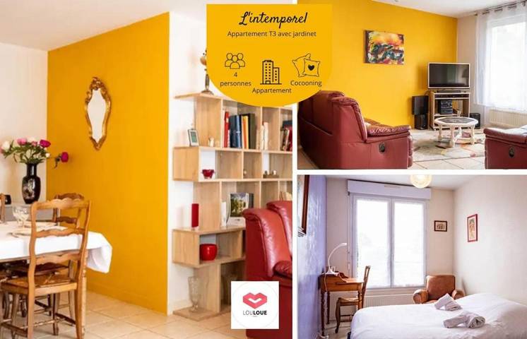 Appartement de vacances pour 4 personnes, avec Terrasse et Jardin