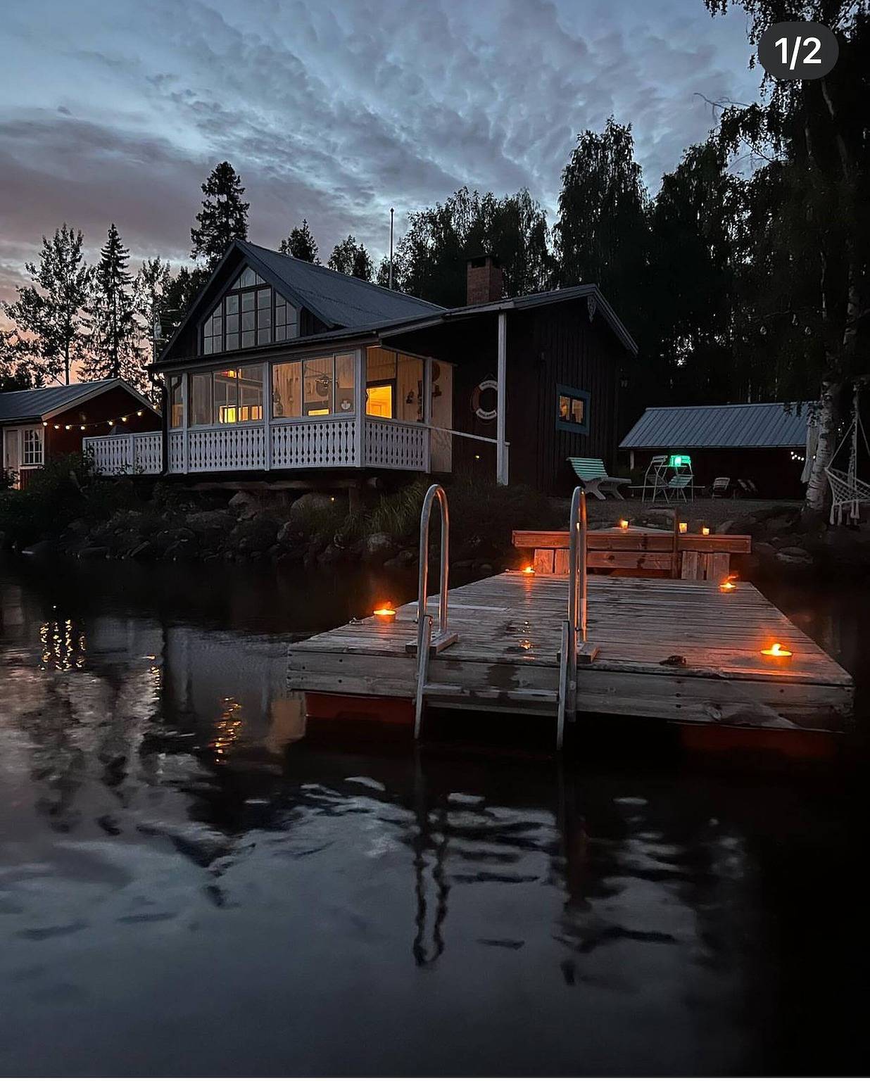 Charmantes Ferienhaus in Näsviken mit Sauna und herrlichem Ausblick in Hudiksvall, Hälsingland