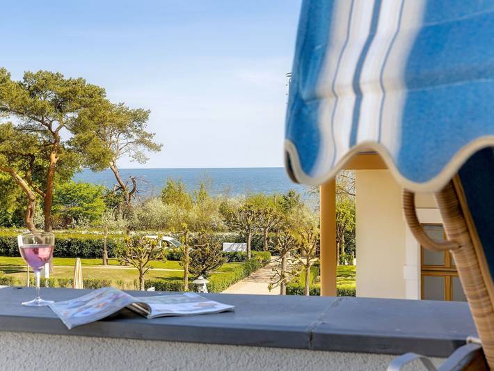 Ferienwohnung mit Meerblick für 2 Personen, mit Balkon und Terrasse