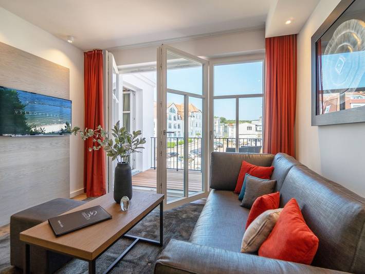 Ferienwohnung für 2 Personen, mit Balkon und Sauna in Bansin
