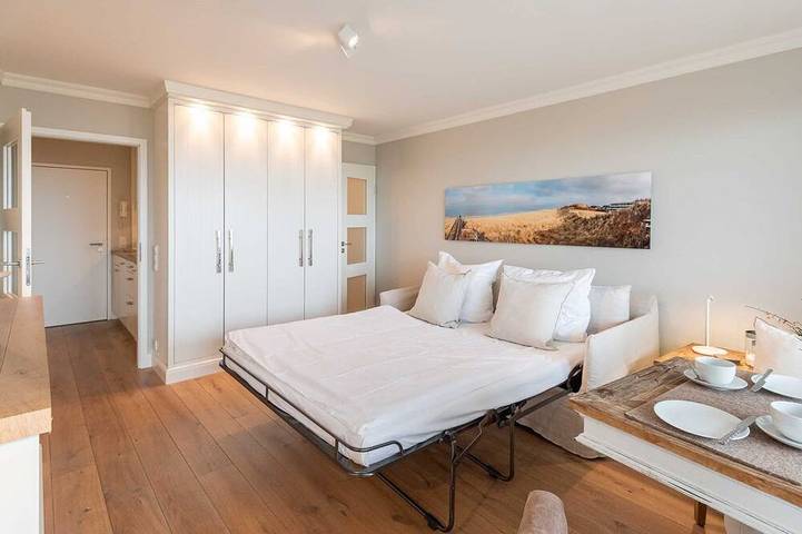 Ganze Wohnung, Dünenhof zum Kronprinzen, Seafront, App. 61 - 1-Zimmerwohnung mit Meerblick und in Nordfriesische Inseln (Schleswig-Holstein) (Schleswig-Holstein), Wenningstedt