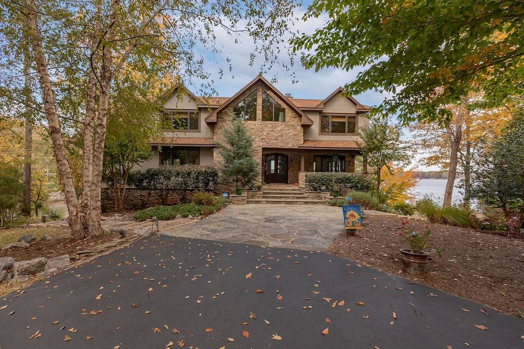 Amazing Panoramic Lake Gaston Views In This Executive 6 Bedroom Home in Lake Gaston