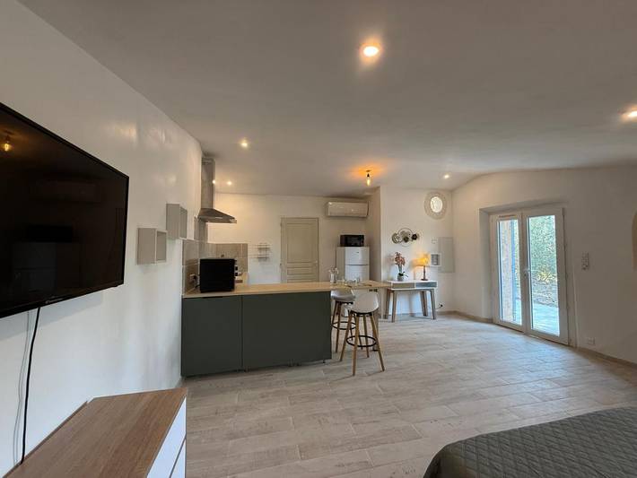 Chambre d’hôte pour 5 personnes, avec terrasse ainsi que piscine et jardin, animaux acceptés à Bédoin - 4