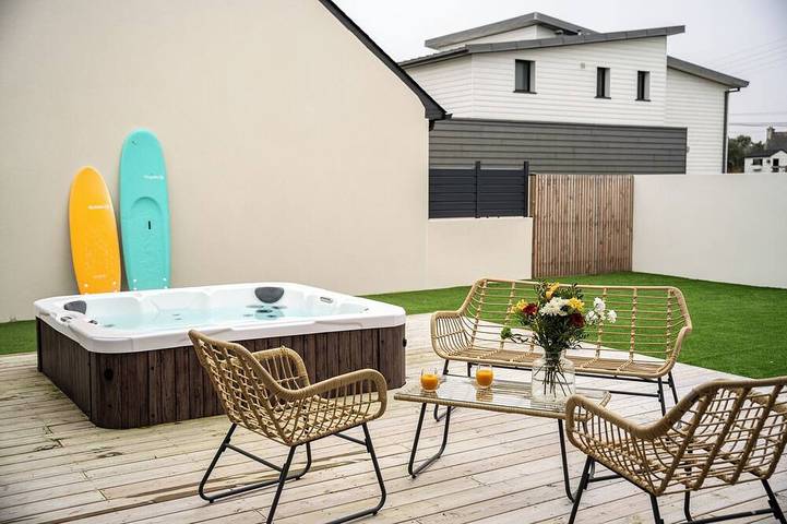 Villa pour 11 personnes, avec jacuzzi à Santec