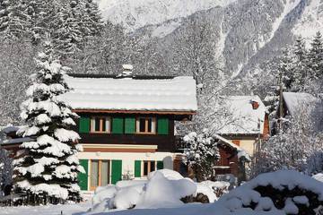 Maison de campagne pour 6 personnes, avec balcon et jardin dans Les Bossons