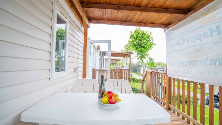 Mobilehome mit Klimaanlage, Terrasse und Pool  in Spiaggia Baia Domizia, Sessa Aurunca