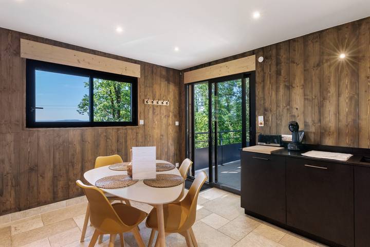 Le Pech Éternel – Spa-Hütte Pins mit Panoramablick nahe Sarlat in Sarlat-la-Canéda, Périgord Noir