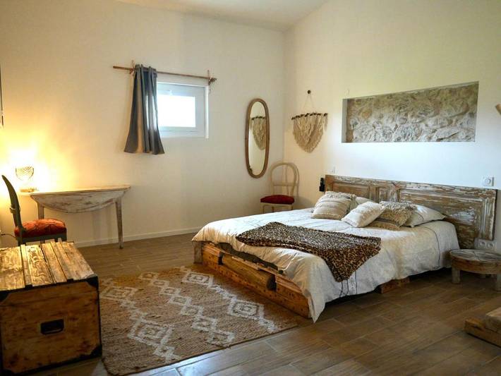 Chambre d’hôte pour 2 personnes, avec Terrasse ainsi que Jardin et Vue