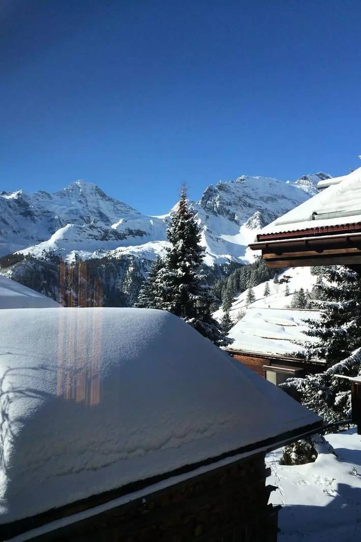 Ferienwohnung für 4 Personen, mit Garten in Mürren