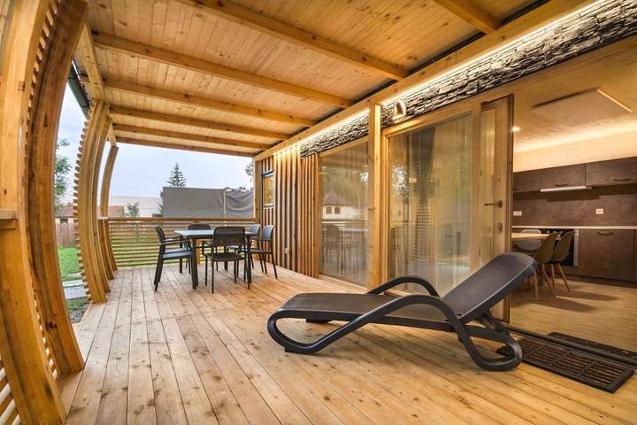 Ferienhaus für 4 Personen, mit Terrasse und Garten sowie Ausblick in Ljubljana