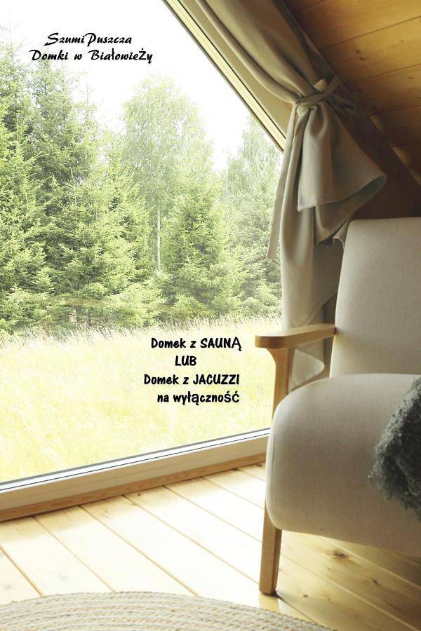 Dom wakacyjny dla 5 osób, z Taras i Jacuzzi oraz Ogród i Sauna w Białowieża