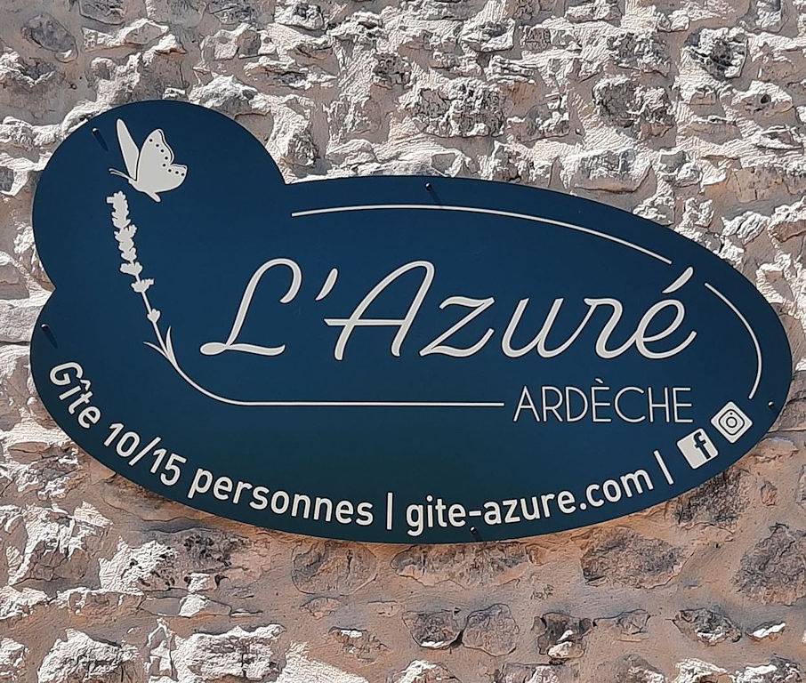 L'Azuré : gîte 10/15 personnes, ancienne ferme rénovée Ardèche in Saint-Remèze, Privas