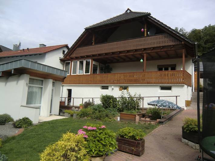 Hütte für 3 Personen, mit Balkon, mit Haustier im Odenwald