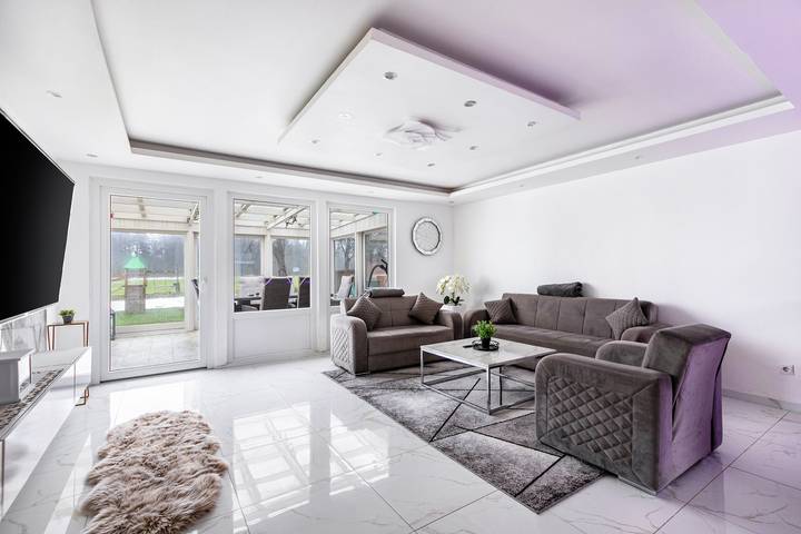 Ferienhaus für 6 Personen, mit Garten in Leck