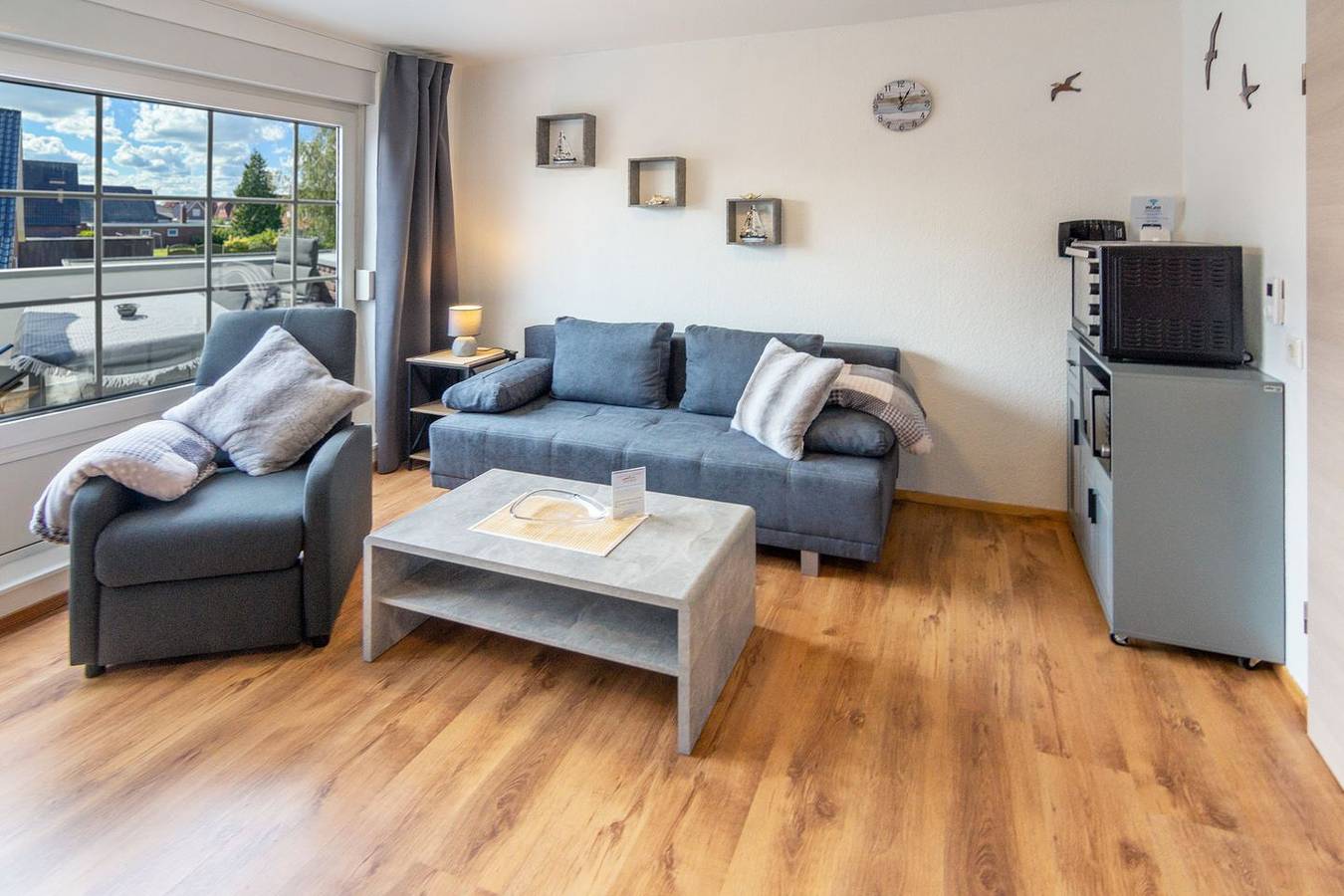 Ganze Wohnung, Gemütliches Apartment mit Balkon und moderner Ausstattung in Dornumersiel in Westeraccumersiel, Dornum