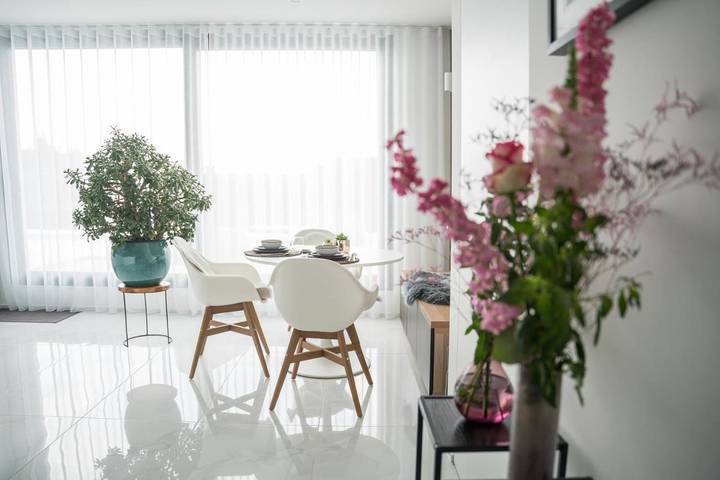 Appartement de vacances pour 3 personnes, avec Balcon ainsi que Terrasse et Vue à Torhout