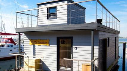 Boot für 4 Personen, mit Ausblick und Terrasse, kinderfreundlich in Burg auf Fehmarn und Umgebung