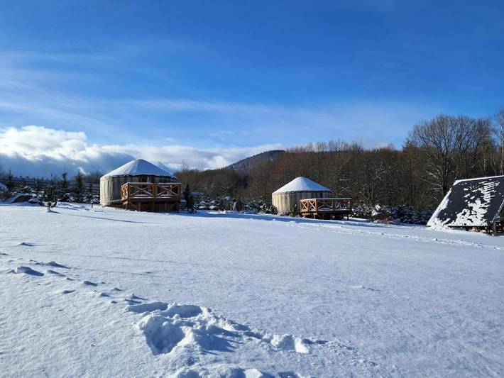 Kemping dla 5 osób, z widok i sauna oraz ogród na Dolny Śląsk
