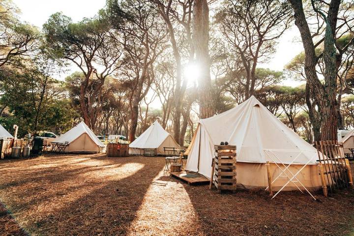 Camping für 4 Personen, mit Ausblick und Pool sowie Garten in Grosseto - 4