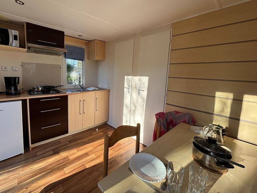 Camping Clos Mer et Nature - Mobilheim 2 personen - Welle Komfort - 1 Zimmer / 2 P. in Saint-Michel-Chef-Chef, Côte de Jade