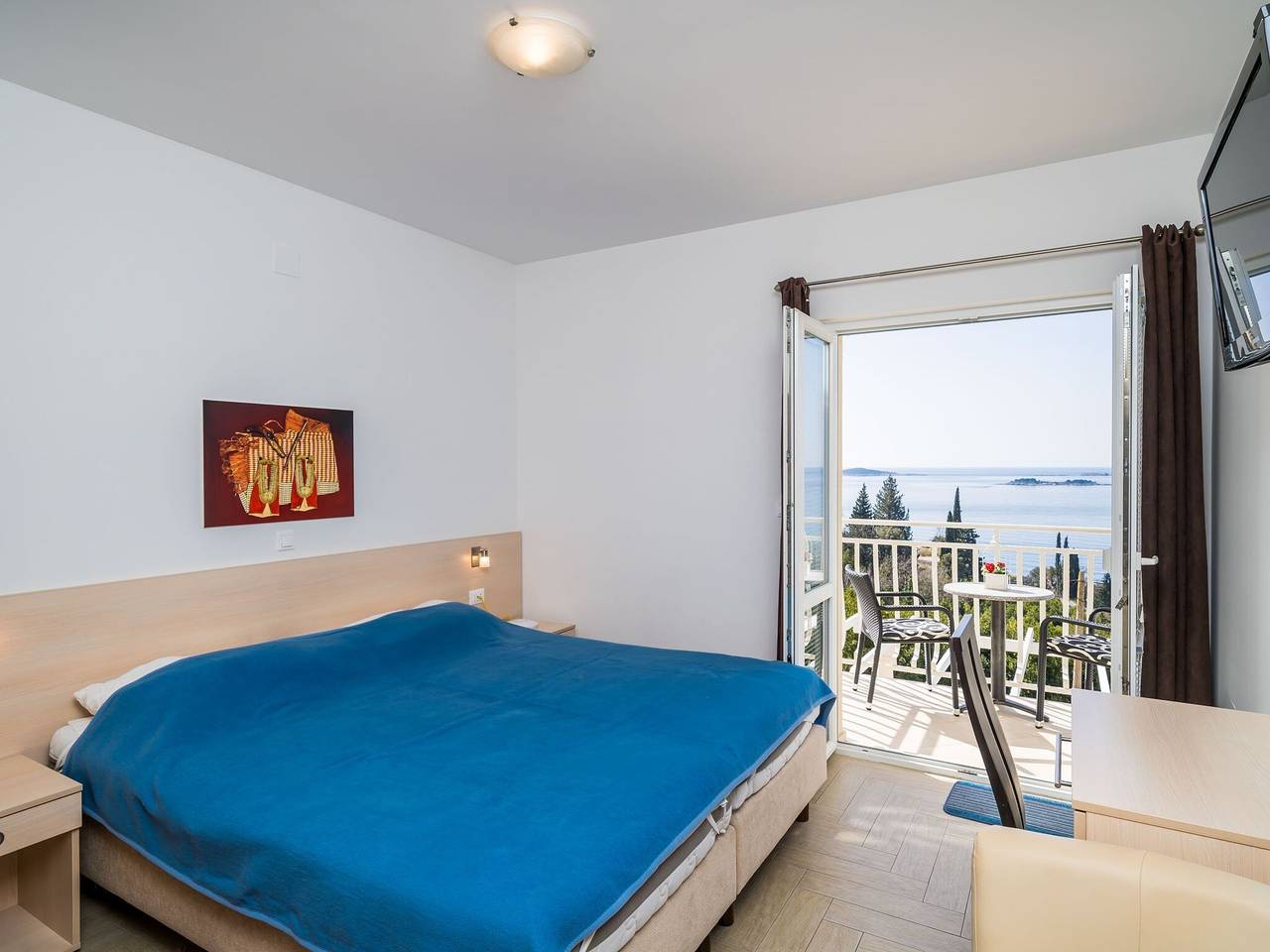 Ganze Wohnung, Villa Samba - Studio Apartment with Balcony and Sea View in Plat, Dubrovnik-Neretva