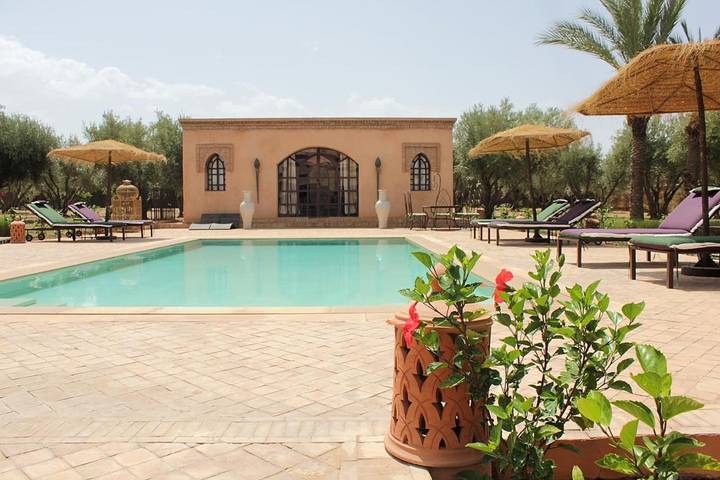 Maison d’hôte pour 2 personnes, avec jardin et piscine ainsi que sauna et vue, animaux acceptés à Tahannaout - 3