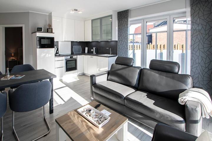 Ferienwohnung für 2 Personen, mit Terrasse und Garten sowie Sauna auf Norderney