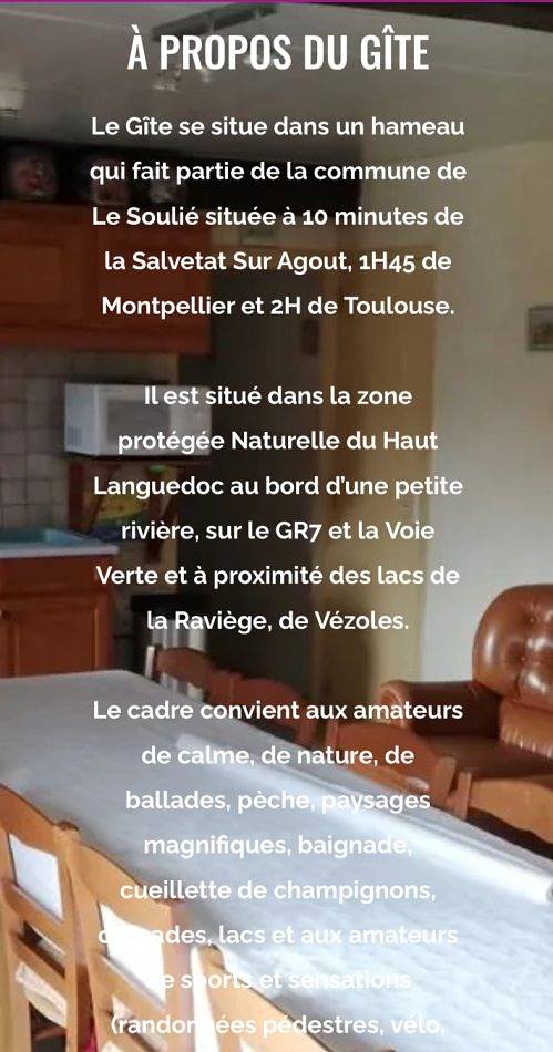 Gîte de groupe de La Roque in Le Soulié, Région de Béziers