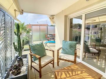 Gîte pour 4 personnes, avec balcon/terrasse, adapté aux familles à Le Cannet