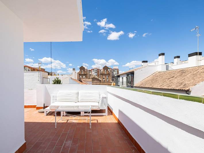 Ganze Ferienwohnung, Ferienwohnung für 4 Personen mit Balkon/Terrasse in Altstadt Málaga, Malaga